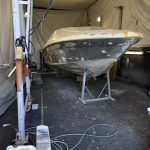 Exemple peinture bateau - SeaRay 2/7 - Pendant travaux