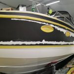 Exemple peinture bateau - Formula 3/6 - Pendant travaux