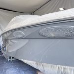 Exemple peinture bateau - SeaRay 4/7 - Pendant travaux