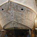 Exemple peinture bateau - Cranchi 5/6 - Pendant travaux
