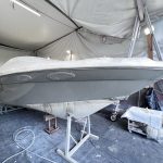 Exemple peinture bateau - SeaRay 5/7 - Pendant travaux