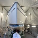 Exemple rénovation bateau - Dufour 1/4 - Pendant travaux