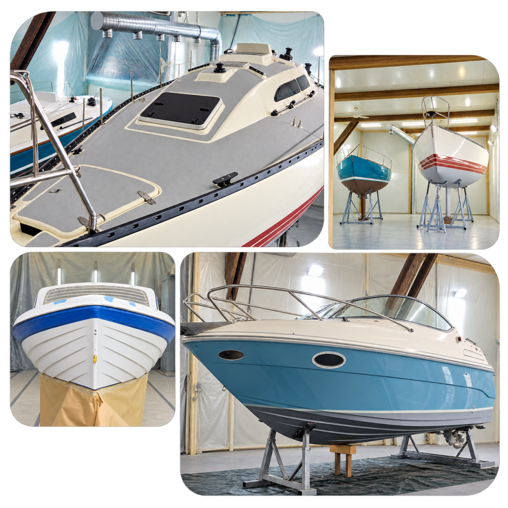 cabine peinture bateau geneve